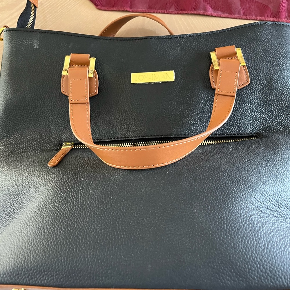 Woman’s brand new black purse
